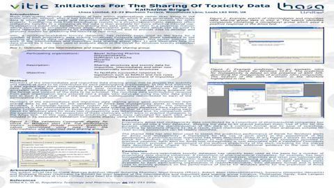 Initiatives For The Sharing Of Toxicity Data