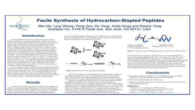 Facile Synthesis of Hydrocarbon-Stapled Peptides content piece image 