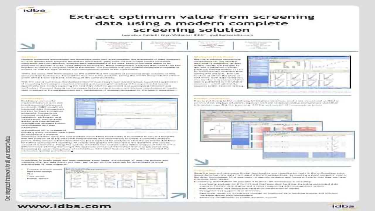Extract Optimum Value from Screening data using a Modern Complete Screening Solution