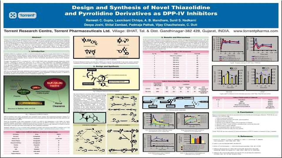 设计和合成新型Thiazolidine和吡咯烷衍生物DPP-IV抑制剂内容块的形象