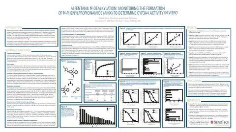 Alfentanil N-deakylation: Monitoring the Formation of N-phenylpropionamide (AMX) to Determine CYP3A4 Activity in Vitro
