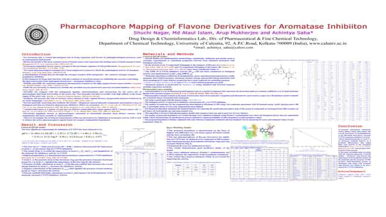 Pharmacophore Mapping of Flavone Derivatives for Aromatase Inhibiton