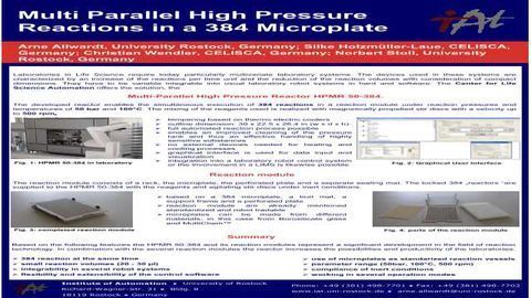 Multi Parallel High Pressure Reactions in a 384 Microplate