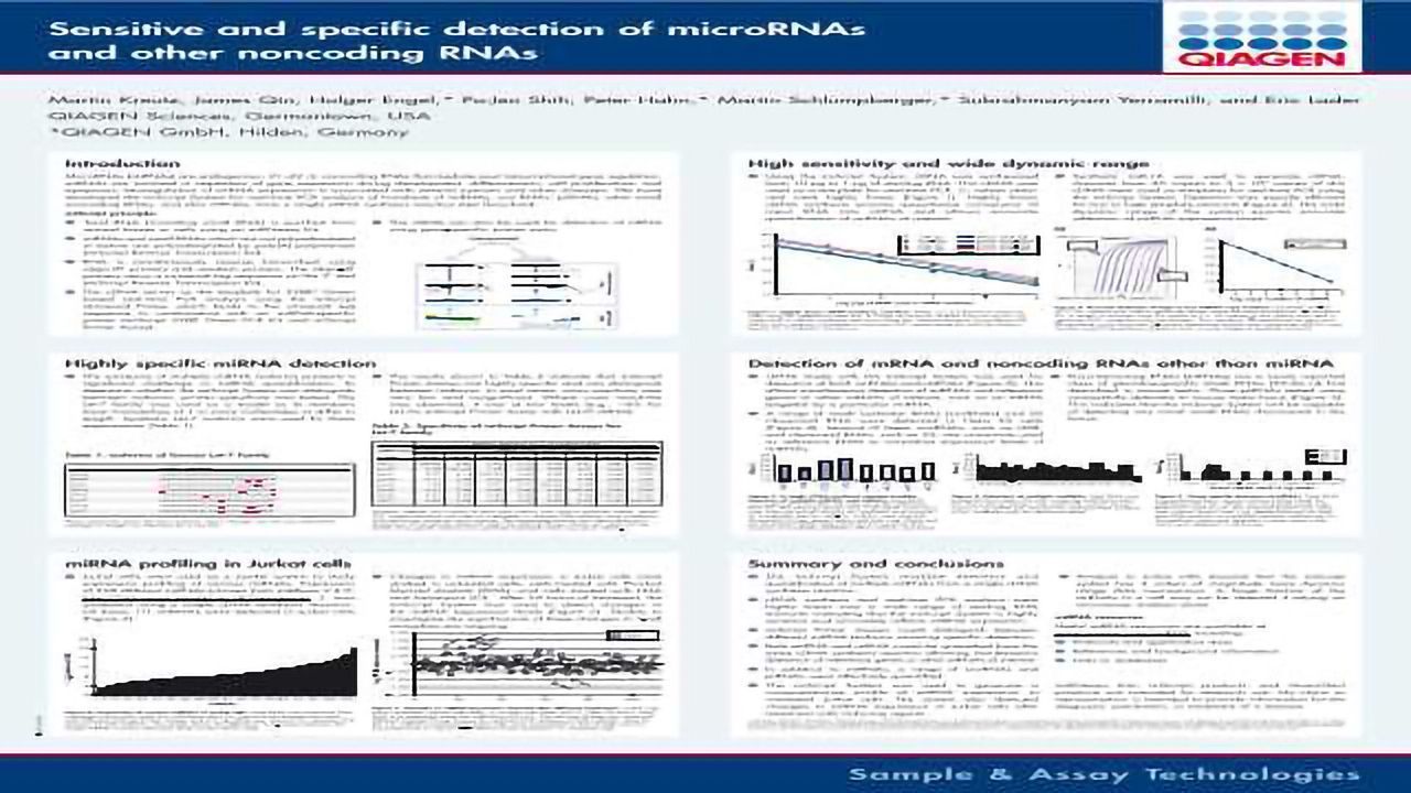 Sensitive and Specific Detection of microRNAs