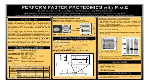 Peform Faster Proteomics with ProtE