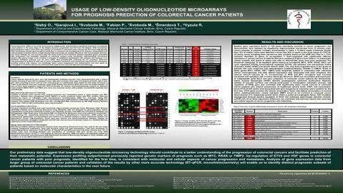 Usage of Low-Density Oligonucleotide Microarrays for Prognosis Prediction of Colorectal Cancer Patients