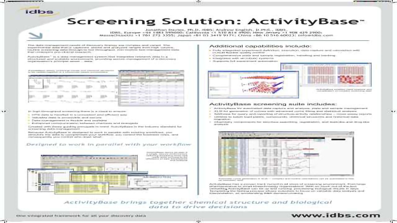 Screening Solution: ActivityBase™