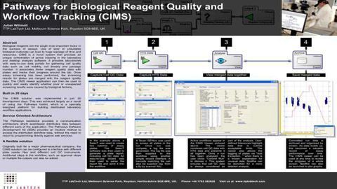 Pathways for Biological Reagent Quality and Workflow Tracking (CIMS)