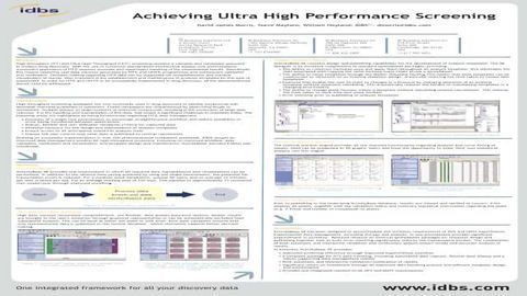 Achieving Ultra High Performance Screening