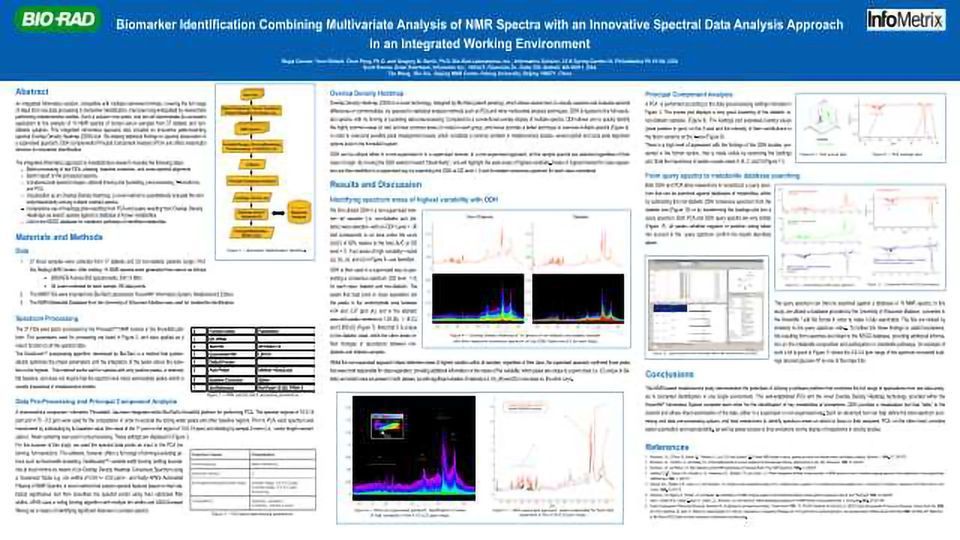 Biomarker Identification Combining Multivariate Analysis of NMR Spectra with an Innovative Spectral Data Analysis Approach in an Integrated Working Environment  content piece image