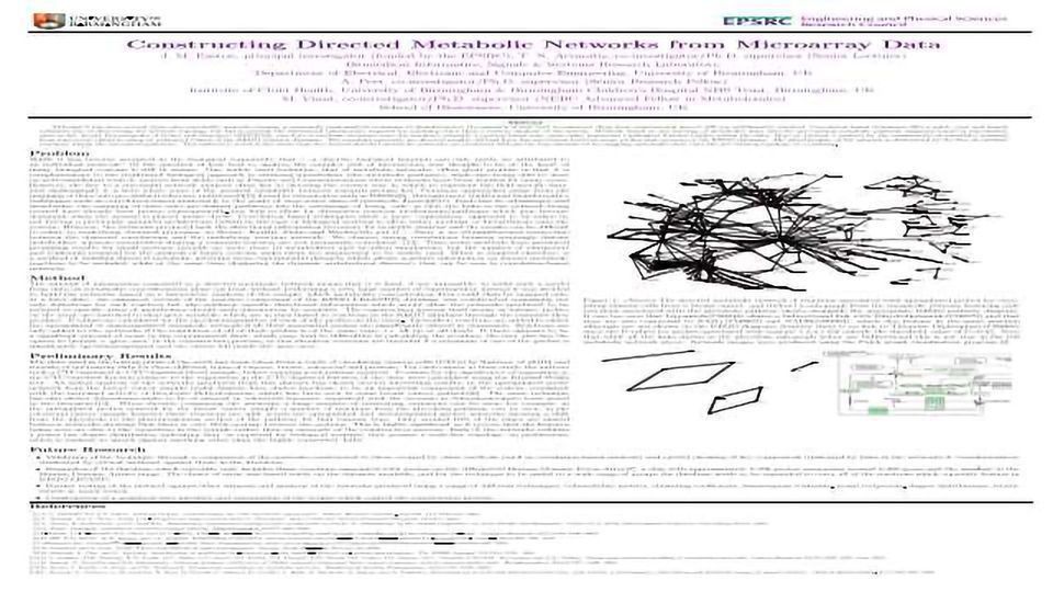 Constructing Directed Metabolic Networks from Microarray Data content piece image