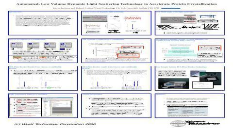 Automated, Low Volume Dynamic Light Scattering Technology to Accelerate Protein Crystallization