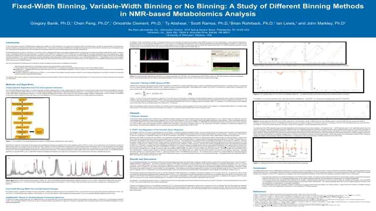Fixed-Width Binning, Variable-Width Binning or No Binning: A Study of Different Binning Methods in NMR-based Metabolomics Analysis