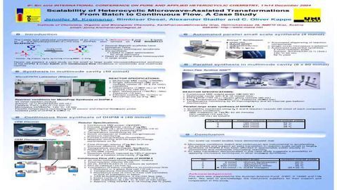 Scalability of Heterocyclic Microwave-Assisted Transformations From Batch to Continuous Flow - A Case Study