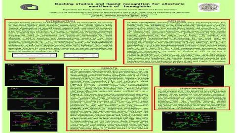 Docking Studies and Ligand Recognition for Allosteric Modifiers of Hemoglobin