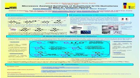 Microwave Assisted Synthesis of Substituted 2(1H)-Quinolones as Maxi-K+ Channel Openers