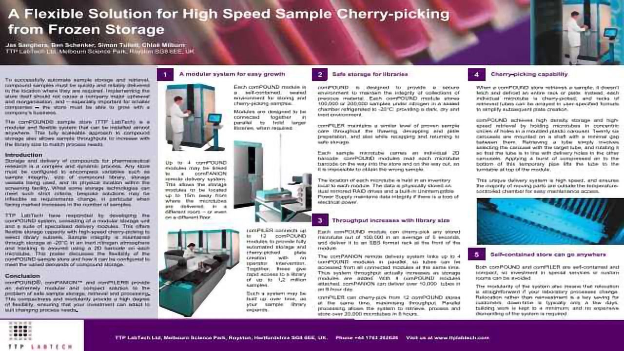 A Flexible Solution for High Speed Sample Cherry-picking from Frozen Storage
