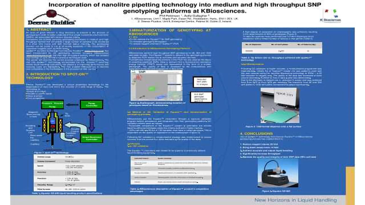 Incorporation of Nanolitre Pipetting Technology into Medium and High Throughput SNP Genotyping Platforms at KBiosciences