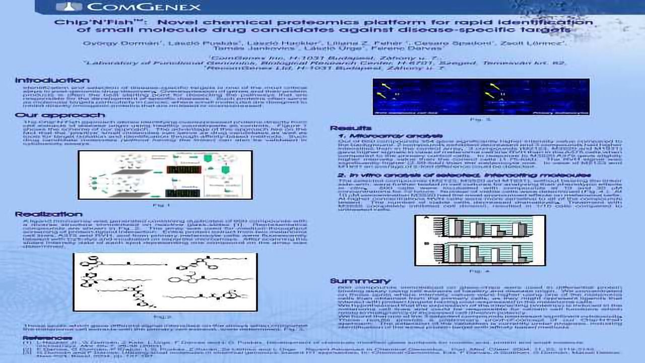 Chip’N’Fish : Novel Chemical Proteomics Platform for Rapid Identification of Small Molecule Drug Candidates Against Disease-Specific Targets