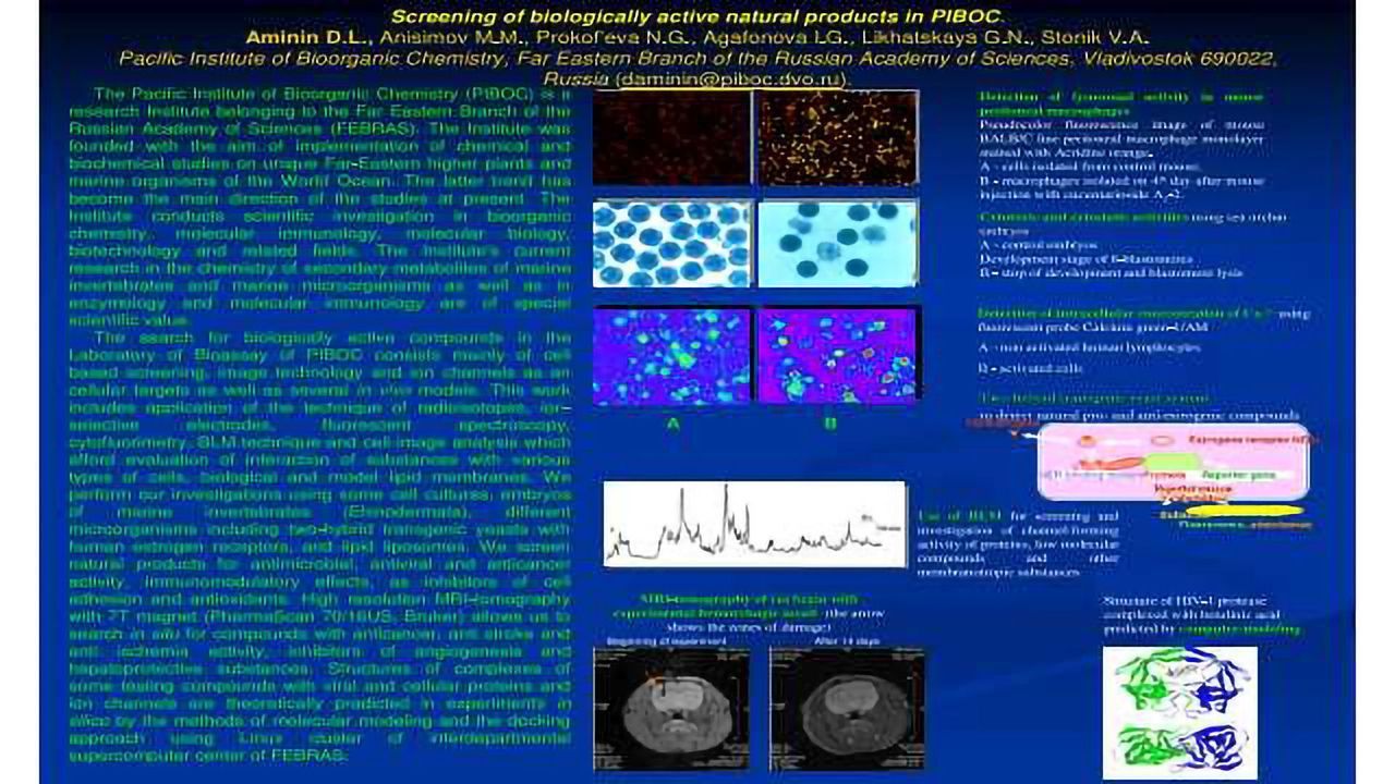 Screening of Biologically Active Natural Products in PIBOC
