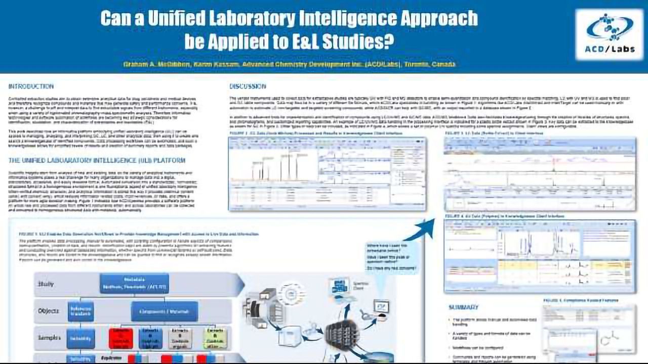 Can a Unified Laboratory Intelligence Approach be Applied to E&L Studies?