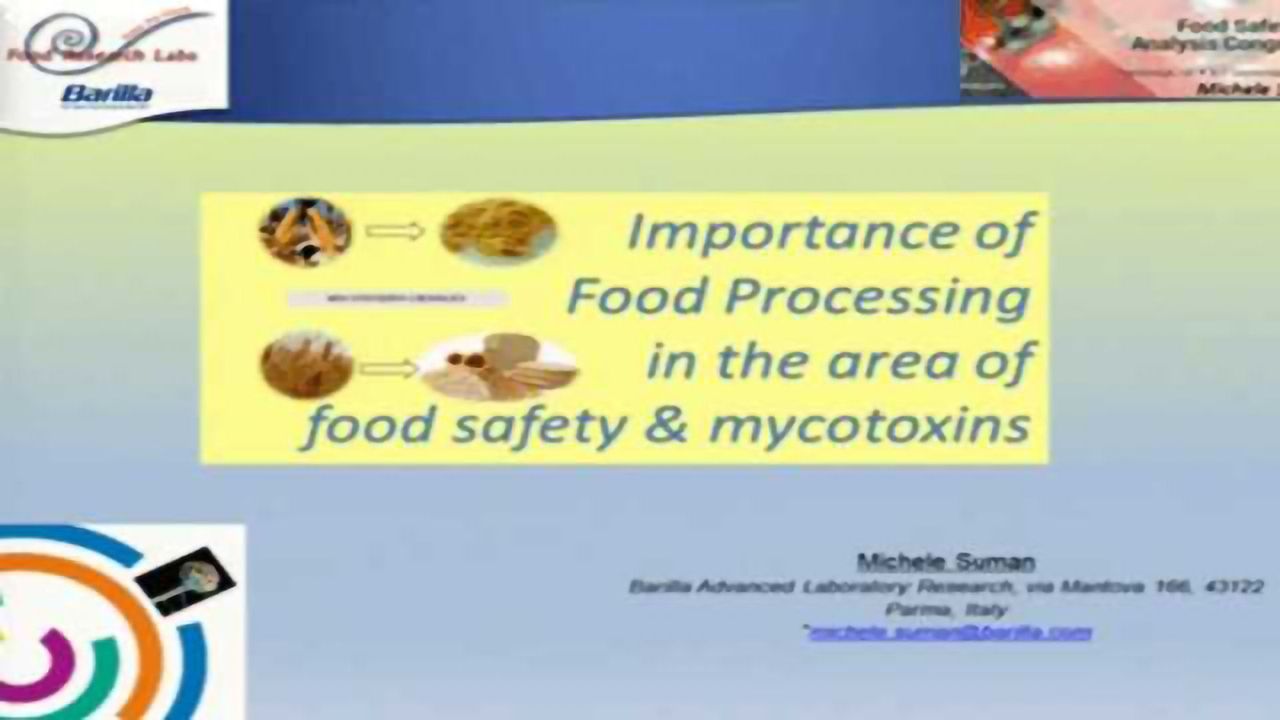 Importance of Food Processing in the Area of Food Safety & Mycotoxins