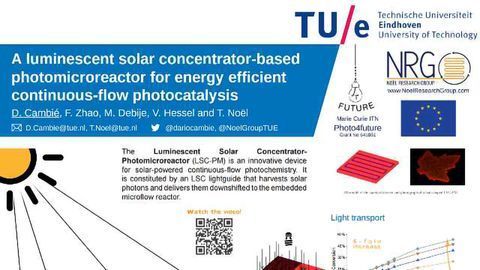 A luminescent solar concentrator-based photomicroreactor for energy efficient continuous-flow photocatalysis
