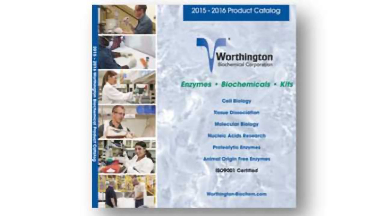 Catalog and Product Guide: New Enzymes, Biochemical & Primary Cell Isolation Kits from Worthington