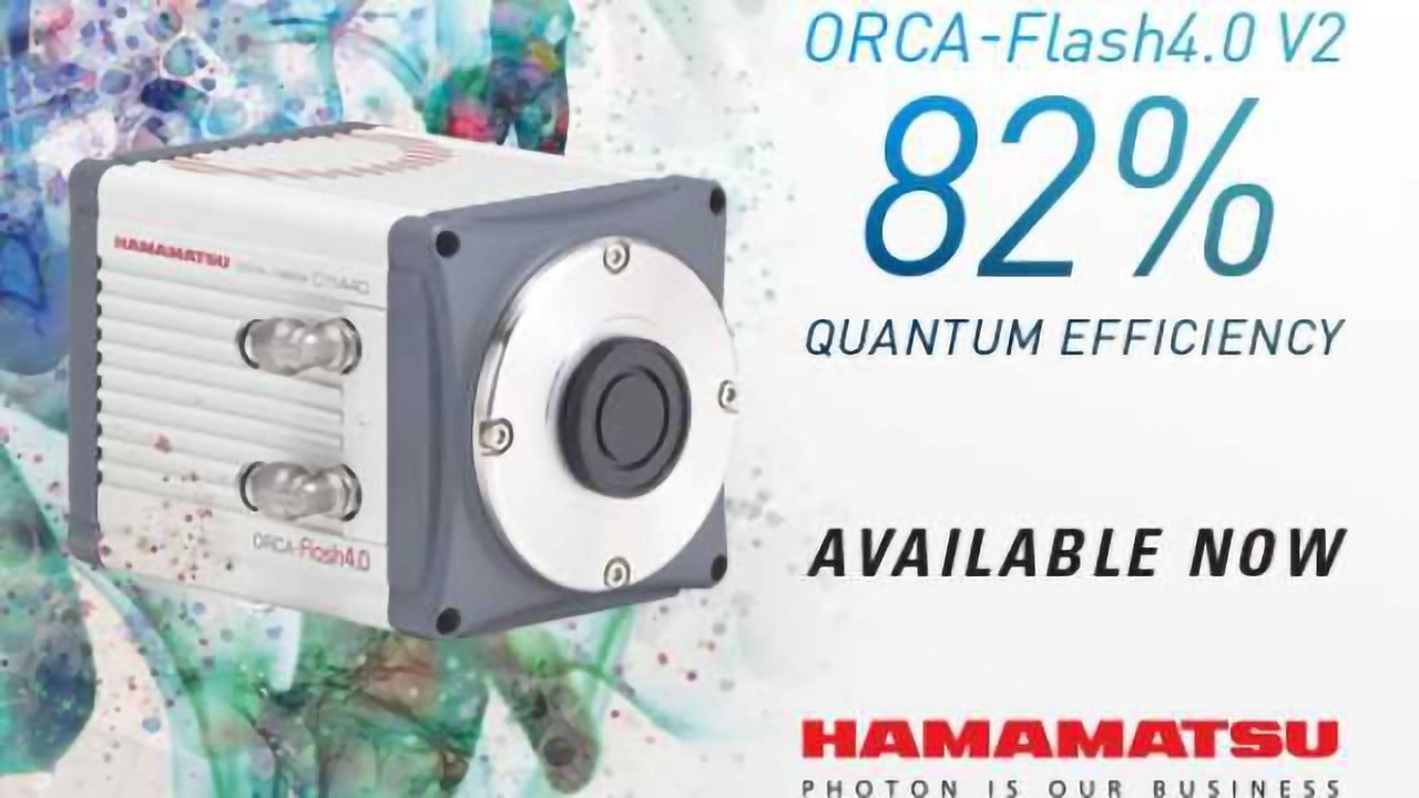 It's here! The new QE-enhanced ORCA-Flash4.0 V2 with 82 % peak QE