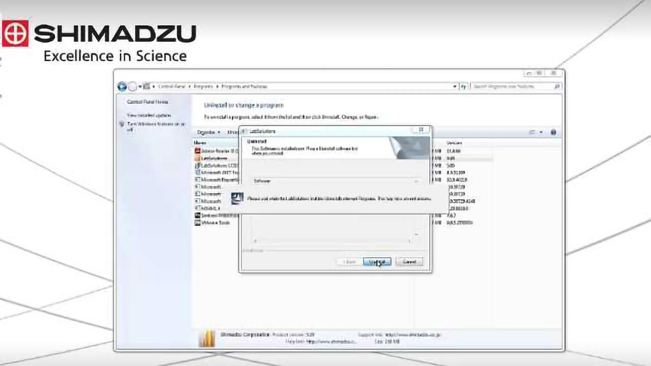 LabSolutions LC/GC WorkStation Install/Uninstall Guide