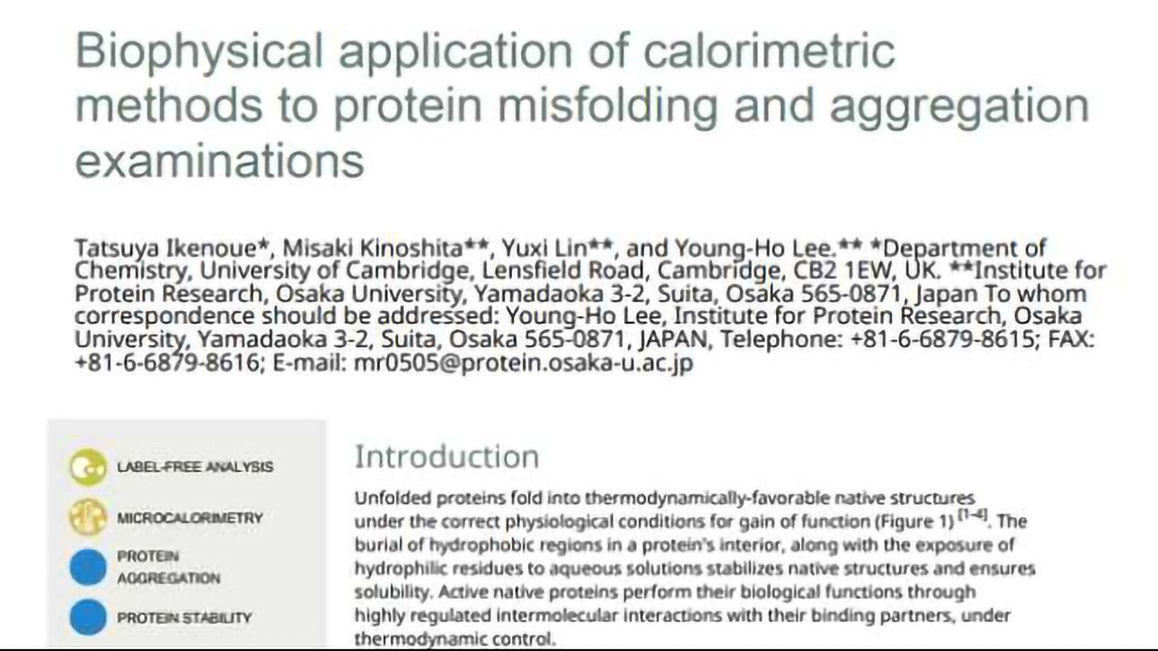 Biophysical Application of Calorimetric Methods to Protein Misfolding and Aggregation Examinations