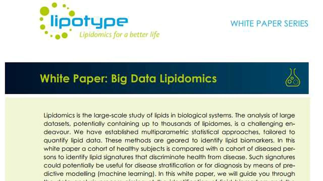 Big Data Lipidomics for Lipid Biomarker Identification and Drug Discovery