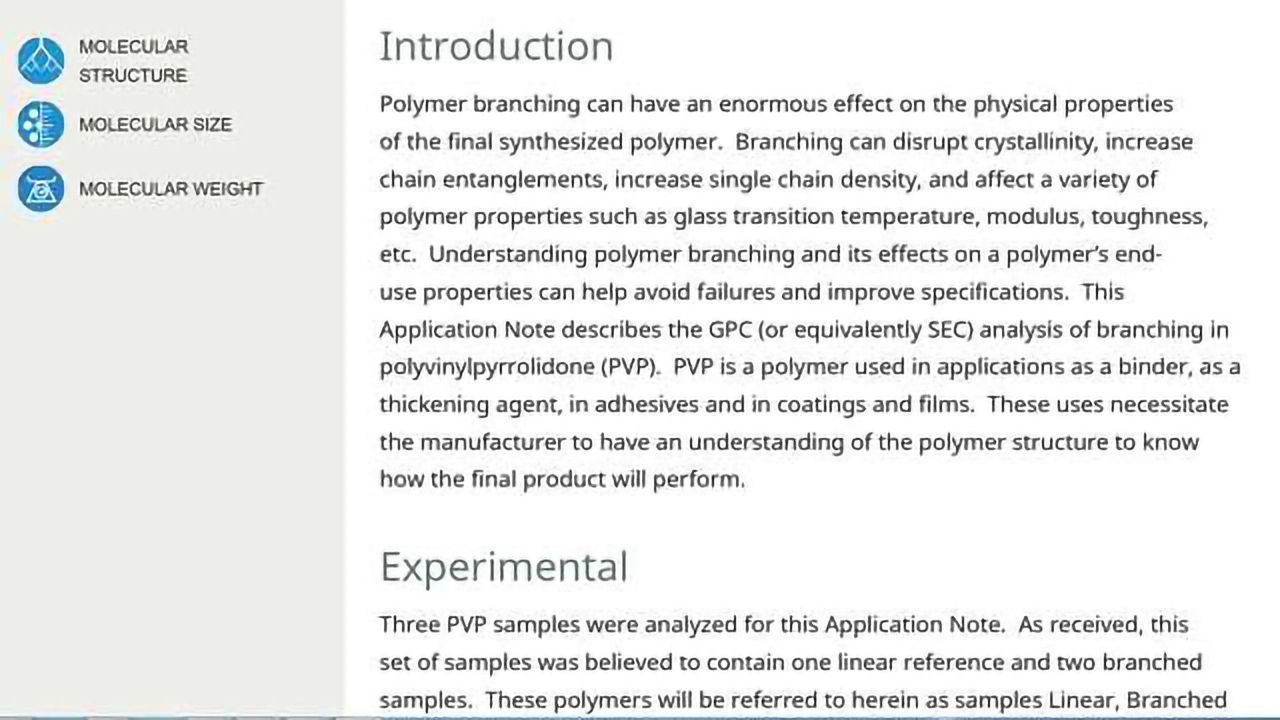 GPC/SEC Analysis of Polymer Branching