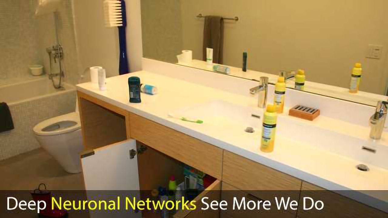 Humans, but Not Deep Neural Networks, Often Miss Giant Targets in Scenes