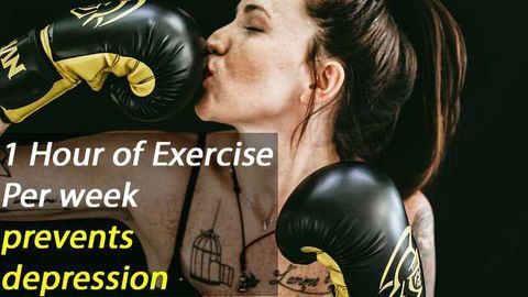 Large Study Shows One Hour Of Exercise Per Week Prevents Depression