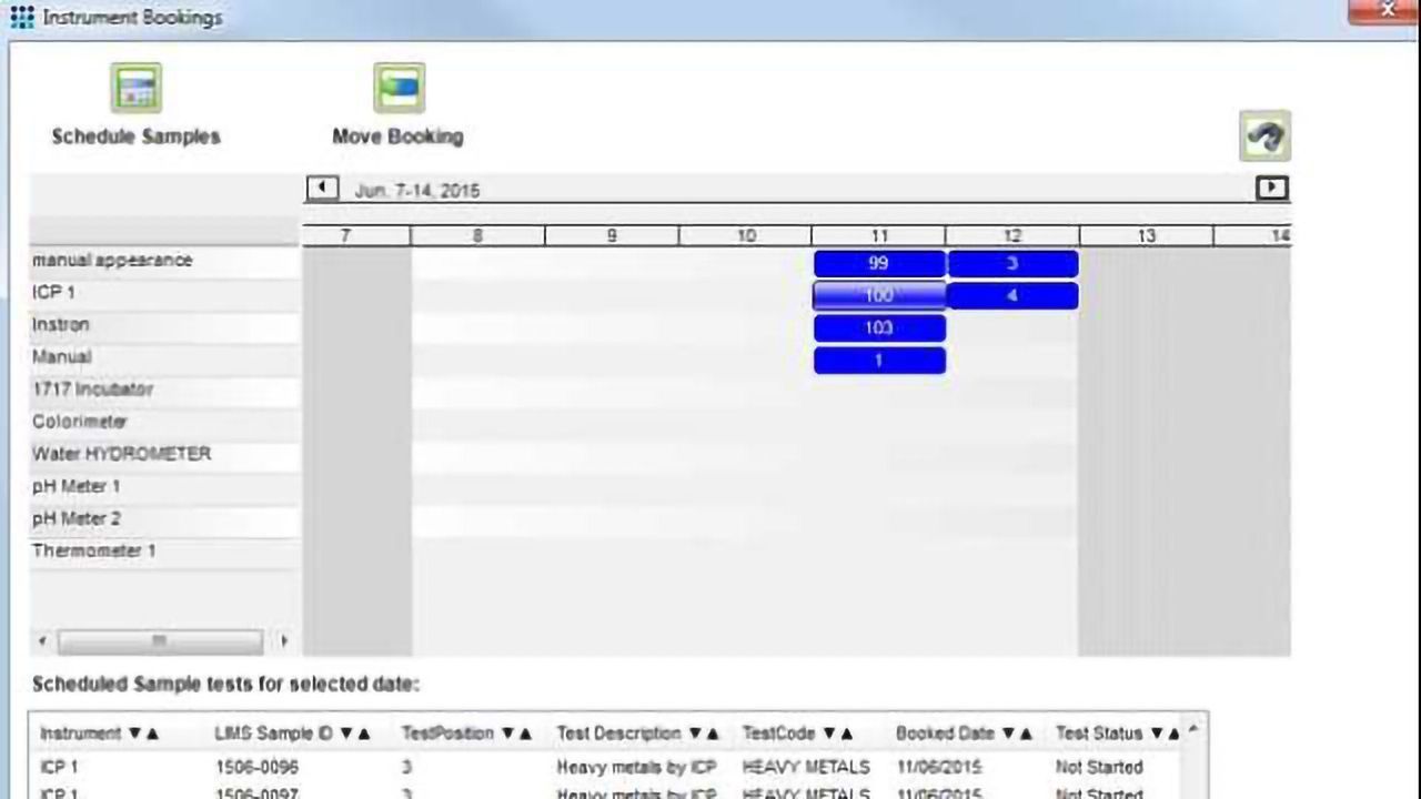 iPlanner Module For Matrix Gemini LIMS Allows Optimisation Of Laboratory Instrument Usage