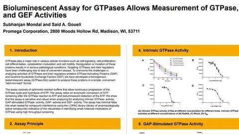 Bioluminescent Assay for GTPases Allows Measurement of GTPase, GAP and GEF Activities