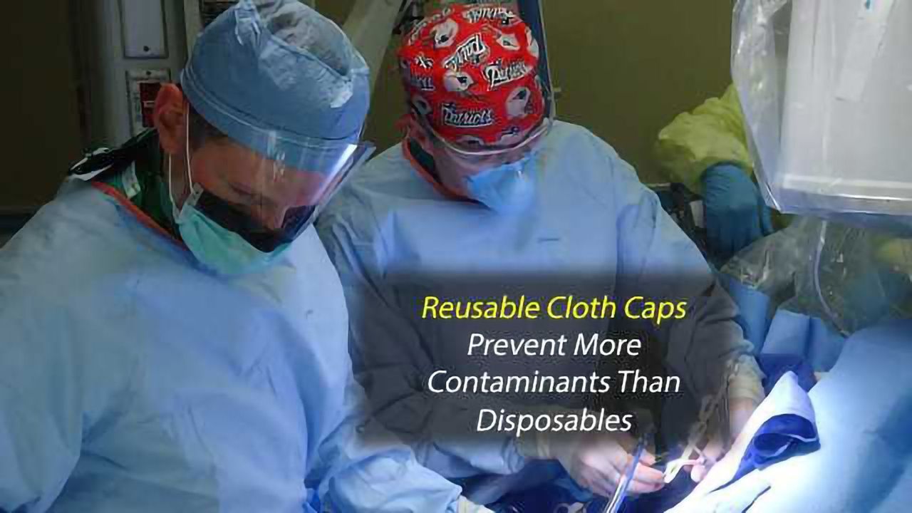 Cloth Caps Prevent Contamination Better Than Disposables in Operating Rooms