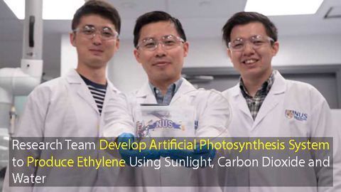 Novel Artificial Photosynthesis Device for Greener Ethylene Production