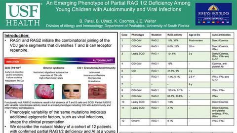 An Emerging Phenotype of Partial RAG 1/2 Deficiency Among Young Children with Autoimmunity and Viral Infections