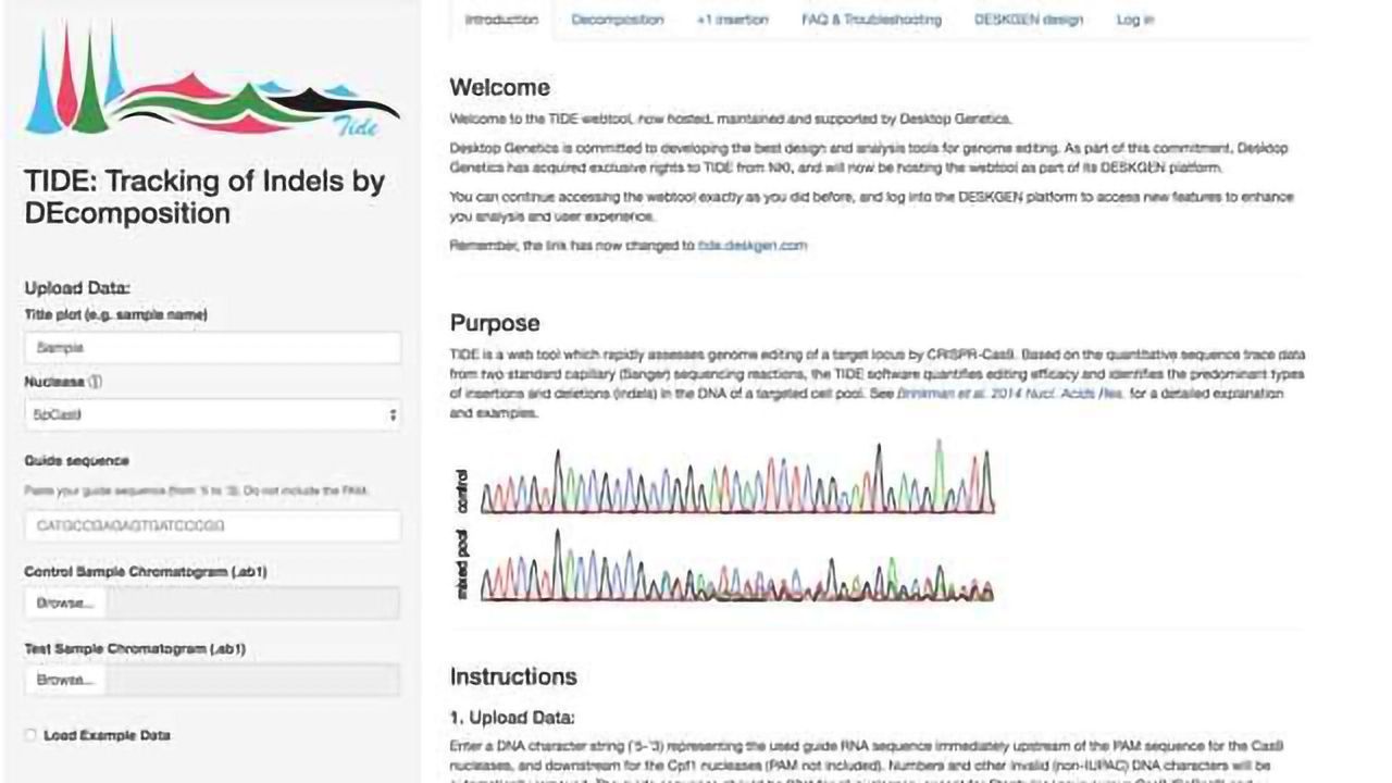 Netherlands Cancer Institute Grants Exclusive License to Desktop Genetics for TIDE