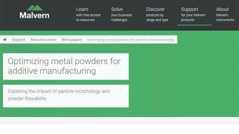 Optimizing Metal Powders for Additive Manufacturing