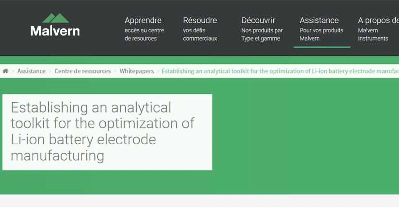 Establishing an Analytical Toolkit for the Optimization of Li-ion Battery Electrode Manufacturing