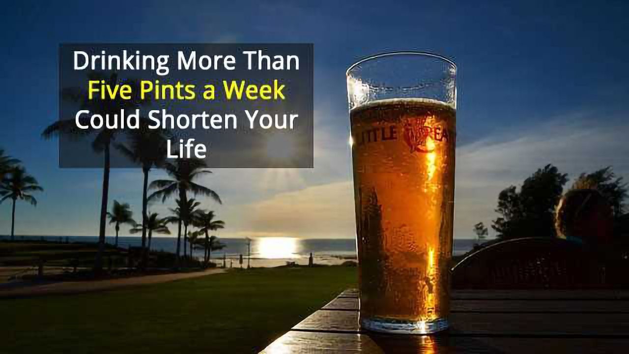 Exceeding Alcohol Guidelines Could Take Years Off Your Life