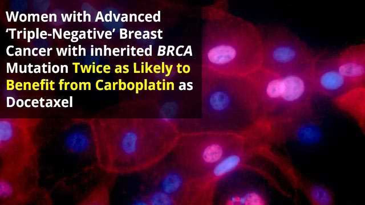 Targeting Chemotherapy with Genetic Testing Offers Effective Treatment for Female Patients with Aggressive Breast Cancer