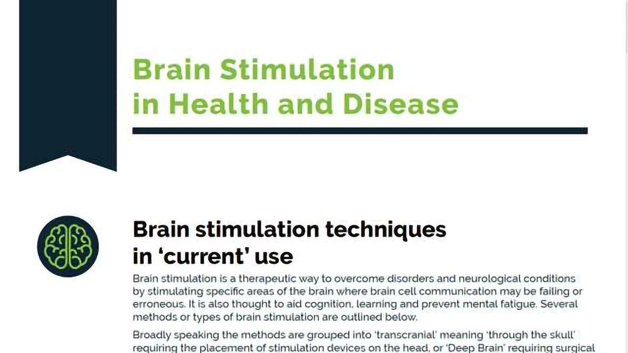 Brain Stimulation in Health and Disease
