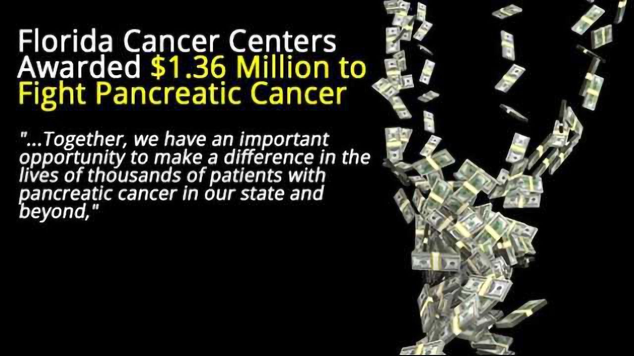 Florida Cancer Centers Awarded $1.36 Million to Fight Pancreatic Cancer