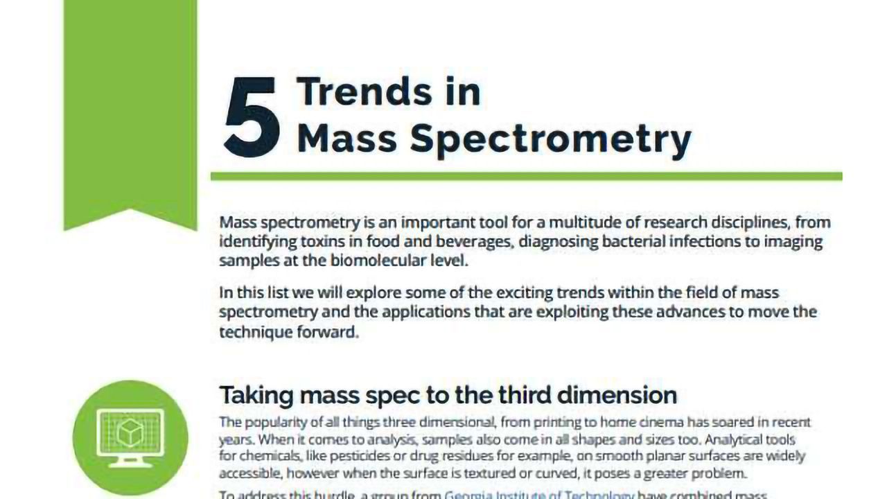 5 Trends in Mass Spectrometry