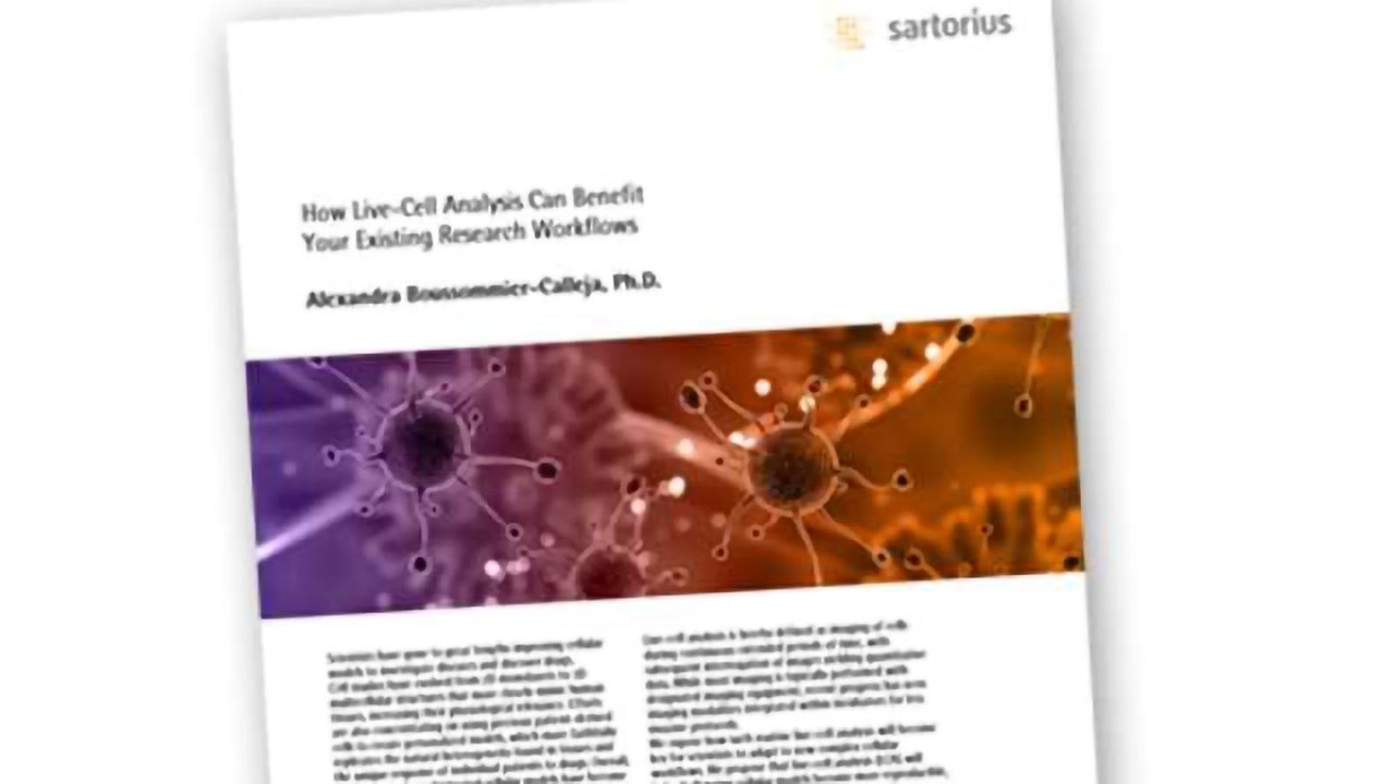 How Live-Cell Analysis Can Benefit Your Existing Research Workflows