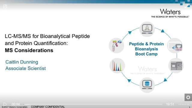 LC-MS/MS for Bioanalytical Peptide and Protein Quantification: MS ...